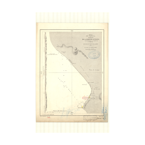 Reproduction carte marine ancienne - 3451 - LENDANA (Baie), LANDANA (Baie) - ANGOLA - ATLANTIQUE, AFRIQUE (Côte Ouest) - (1875 - Reproduction carte marine ancienne - 3451 - LENDANA (Baie), LANDANA (Baie) - ANGOLA - ATLANTIQUE, AFRIQUE (Côte Ouest) - (1875 -