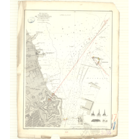 Reproduction carte marine ancienne - 3455 - SUND, COPENHAGUE (Rade intérieure) - DANEMARK - BALTIQUE (Mer) - (1875 - 1893)