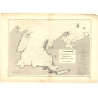 Reproduction carte marine ancienne Shom - 3457 - TERRE-NEUVE (Côte Nord), SACRE (île), NORMAND (Cap) - CANADA (Côte E