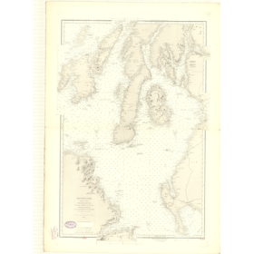 Carte marine ancienne - 3458 - ECOSSE (Côte Ouest), IRLANDE (Côte Est) - ATLANTIQUE, IRLANDE (Mer) - (1875 - 1985)
