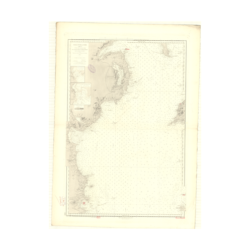 Reproduction carte marine ancienne Shom - 3460 - BELFAST (Baie), d'BLIN (Baie) - IRLANDE (Côte Est) - Atlantique,IRLAND