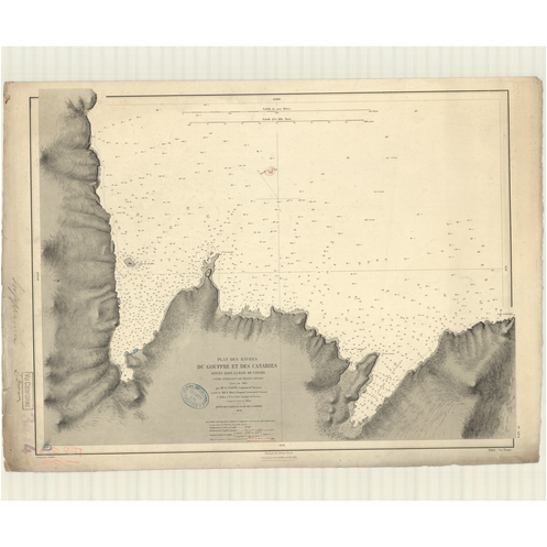 Reproduction carte marine ancienne - 3474 - TERRE-NEUVE (Côte Nord-Est), CANADA (Baie), GOUFFRE (Havre), CANARIES (Havre) - CANA Reproduction carte marine ancienne - 3474 - TERRE-NEUVE (Côte Nord-Est), CANADA (Baie), GOUFFRE (Havre), CANARIES (Havre) - CANA