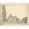 Reproduction carte marine ancienne - 3474 - TERRE-NEUVE (Côte Nord-Est), CANADA (Baie), GOUFFRE (Havre), CANARIES (Havre) - CANA