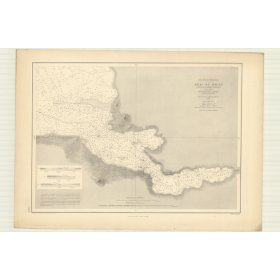 Reproduction carte marine ancienne - 3476 - TERRE-NEUVE (Côte Nord), PISTOLET (Baie), MILAN (Bras) - CANADA (Côte Est) - ATLANTI