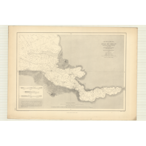 Reproduction carte marine ancienne - 3476 - TERRE-NEUVE (Côte Nord), PISTOLET (Baie), MILAN (Bras) - CANADA (Côte Est) - ATLANTI Reproduction carte marine ancienne - 3476 - TERRE-NEUVE (Côte Nord), PISTOLET (Baie), MILAN (Bras) - CANADA (Côte Est) - ATLANTI