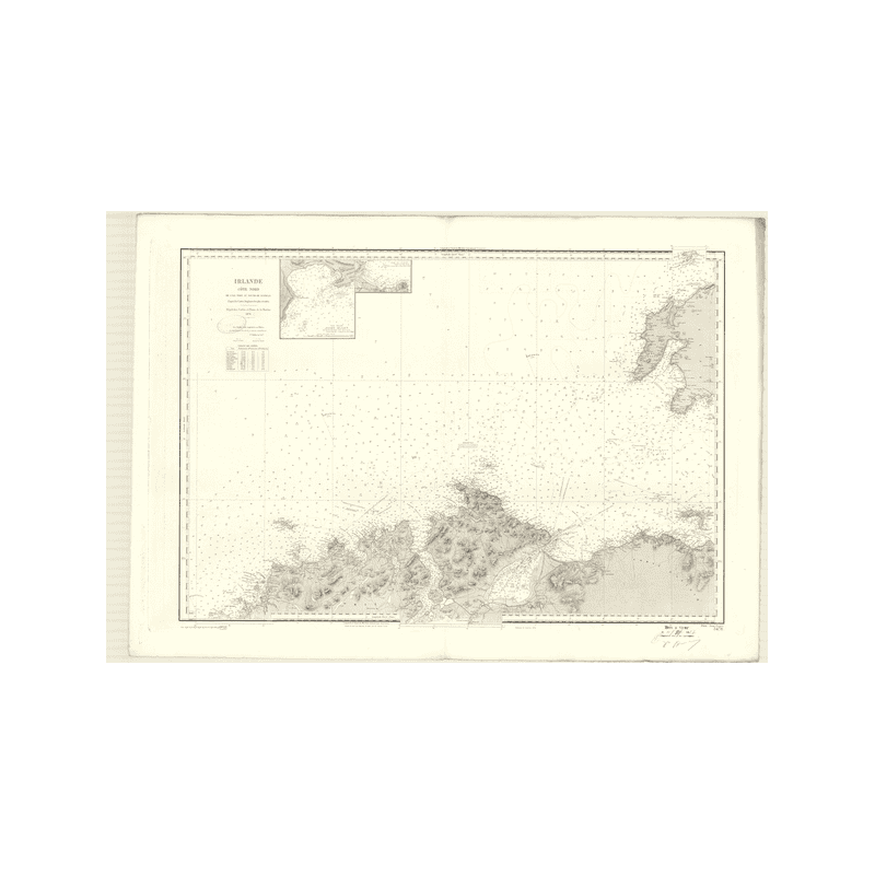 Reproduction carte marine ancienne - 3478 - RATHLIN SOUND, TORY (île) - IRLANDE (Côte Nord) - ATLANTIQUE - (1876 - 1987)