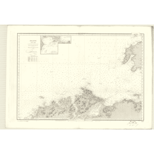 Reproduction carte marine ancienne Shom - 3478 - RATHLIN SOUND, TORY (île) - IRLANDE (Côte Nord) - Atlantique - (1876