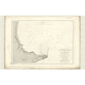 Reproduction carte marine ancienne - 3481 - DAKAR (Mouillage) - SENEGAL - ATLANTIQUE, AFRIQUE (Côte Ouest) - (1876 - 1889)