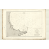 Carte marine ancienne - 3481 - d'KAR (Mouillage) - SENEGAL - Atlantique, AFRIQUE (Côte Ouest) - (1876