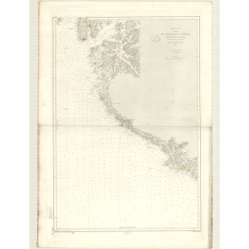 Reproduction carte marine ancienne Shom - 3484 - UDSIRE, LINDESNAES - NORVEGE (Côte Ouest) - Atlantique,NORD (Mer) - (1