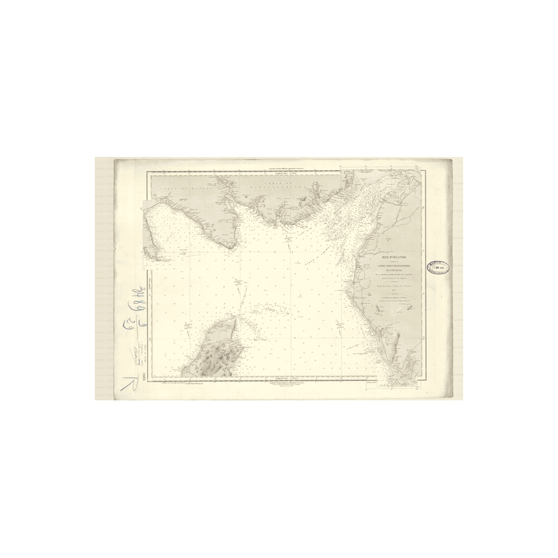 Reproduction carte marine ancienne Shom - 3489 - MULL OF GALLOWAY, CDDON (Rivière) - Angleterre (Côte Ouest),ECOSSE (