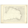 Reproduction carte marine ancienne - 3507 - DOUARNENEZ (Baie) - FRANCE (Côte Ouest) - ATLANTIQUE - (1876 - 1909)