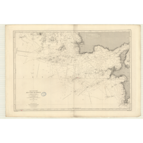 Carte marine ancienne - 3521 - BREST (Abords) - FRANCE (Côte Ouest) - ATLANTIQUE, IROISE (Mer) - (1877 - 1907)