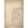 Reproduction carte marine ancienne Shom - 3523 - SKAGERRAK, JUTLAND (Côte Nord), HIRSHALS, BLAAVAND (Pointe) - Danemark