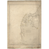 Reproduction carte marine ancienne - 3523 - SKAGERRAK, JUTLAND (Côte Nord), HIRSHALS, BLAAVAND (Pointe) - DANEMARK (Côte Nord) -