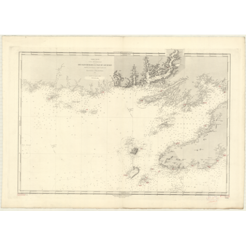 Reproduction carte marine ancienne - 3526 - TERRE-NEUVE (Côte Sud), BURGEO (île), GRAND BURIN (île) - CANADA (Côte Est) - ATLANT Reproduction carte marine ancienne - 3526 - TERRE-NEUVE (Côte Sud), BURGEO (île), GRAND BURIN (île) - CANADA (Côte Est) - ATLANT