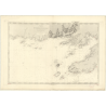 Reproduction carte marine ancienne Shom - 3526 - TERRE-NEUVE (Côte Sud), BURGEO (île), GRAND BURIN (île) - (1877 - 1986)