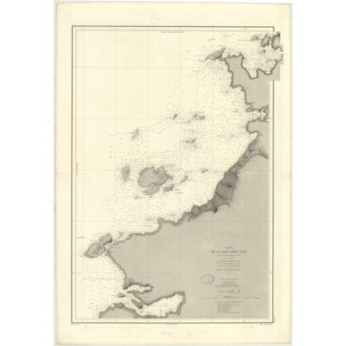 Reproduction carte marine ancienne - 3578 - TERRE-NEUVE (Côte Ouest), SAINT-JEAN (Baie) - CANADA (Côte Est) - ATLANTIQUE, AMERIQ Reproduction carte marine ancienne - 3578 - TERRE-NEUVE (Côte Ouest), SAINT-JEAN (Baie) - CANADA (Côte Est) - ATLANTIQUE, AMERIQ