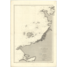 Reproduction carte marine ancienne Shom - 3578 - TERRE-NEUVE (Côte Ouest), SAINT-JEAN (Baie) - CANADA (Côte Est) - ATL