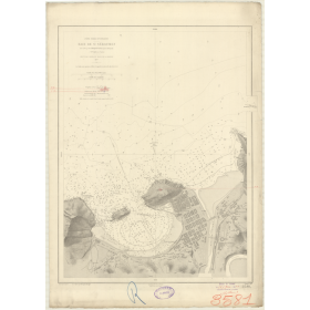 Carte marine ancienne - 3581 - GASCOGNE (Golfe), SAINT-SEBASTIEN (Baie) - ESPAGNE (Côte Nord) - ATLANTIQUE - (1877 - 1980)