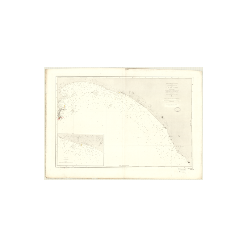 Reproduction carte marine ancienne - 3592 - GOREE (Baie) - SENEGAL - ATLANTIQUE, AFRIQUE (Côte Ouest) - (1877 - 1940)