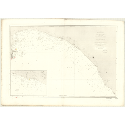 Carte marine ancienne - 3592 - GOREE (Baie) - SENEGAL - ATLANTIQUE, AFRIQUE (Côte Ouest) - (1877 - 1940)