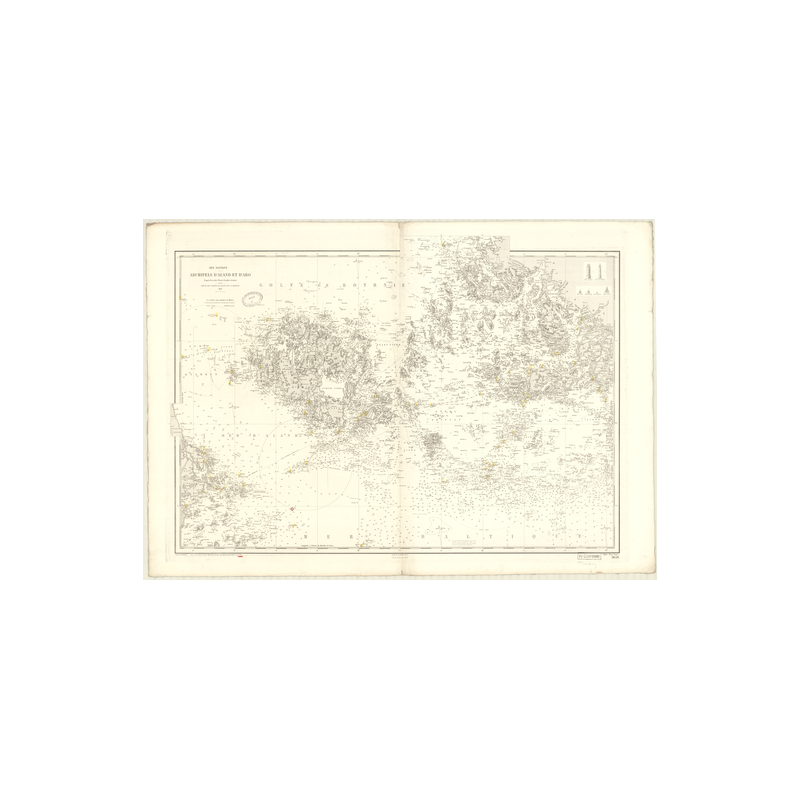 Reproduction carte marine ancienne - 3624 - BOTHNIE (Golfe), ALAND (îles), ABO (îles) - - BALTIQUE (Mer) - (1878 - 1916)