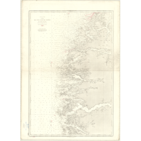 Reproduction carte marine ancienne - 3628 - FEYEO, RUNDO - NORVEGE (Côte Ouest) - ATLANTIQUE, NORD (Mer) - (1878 - 1987)