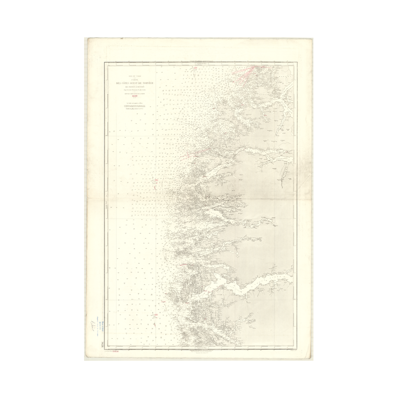 Carte marine ancienne - 3628 - FEYEO, RUNDO - NORVEGE (Côte Ouest) - ATLANTIQUE, NORD (Mer) - (1878 - 1987)