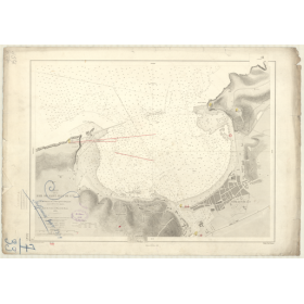 Reproduction carte marine ancienne - 3647 - GASCOGNE (Golfe), SAINT-JEAN-DE-LUZ (Baie) - FRANCE (Côte Ouest) - ATLANTIQUE - (187