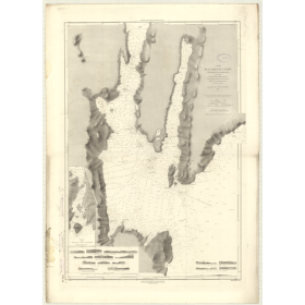 Reproduction carte marine ancienne - 3666 - TERRE-NEUVE (Côte Nord-Est), CANADA (Baie) - CANADA (Côte Est) - ATLANTIQUE, AMERIQU