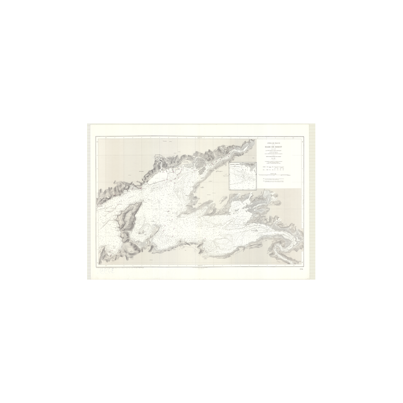 Reproduction of old nautical chart - 3799 - BREST (Rade) - FRANCE (Côte Ouest) - ATLANTIQUE - (1880 - ?)