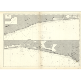 Reproduction carte marine ancienne - 4820 - BEREBY (Grand), TROIS POINTES (Cap), BEREBY - COTE D'IVOIRE - ATLANTIQUE, AFRIQUE (C