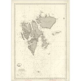 Reproduction carte marine ancienne - 5375 - SPITZBERG - ARCTIQUE, ATLANTIQUE, GROENLAND (Mer) - (1910 - 1946)