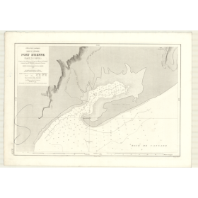 Reproduction carte marine ancienne - 5378 - LEVRIER (Baie), REPOS (Baie), PORT ETIENNE, NOUADHIBOU (Port) - MAURITANIE - ATLANTI