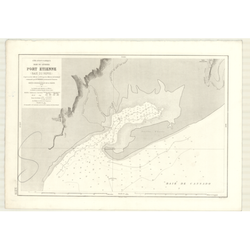 Reproduction carte marine ancienne - 5378 - LEVRIER (Baie), REPOS (Baie), PORT ETIENNE, NOUADHIBOU (Port) - MAURITANIE - ATLANTI Reproduction carte marine ancienne - 5378 - LEVRIER (Baie), REPOS (Baie), PORT ETIENNE, NOUADHIBOU (Port) - MAURITANIE - ATLANTI