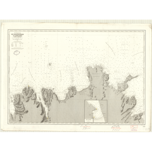 Reproduction carte marine ancienne - 5379 - AKREYRI (Port), SIGLUFJORDR, LANGANES - ISLANDE (Côte Nord) - ATLANTIQUE, NORVEGE (M Reproduction carte marine ancienne - 5379 - AKREYRI (Port), SIGLUFJORDR, LANGANES - ISLANDE (Côte Nord) - ATLANTIQUE, NORVEGE (M