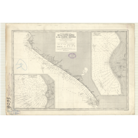 Reproduction carte marine ancienne - 5608 - BANDA (Pointe), KOUNDA (Pointe) - GABON - ATLANTIQUE, AFRIQUE (Côte Ouest) - (1923 -