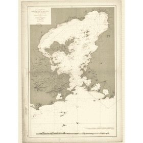 Reproduction carte marine ancienne - 5610 - RIO DE JANEIRO (Baie), GUANABARA (Baie) - BRESIL - ATLANTIQUE, AMERIQUE DU SUD (Côte