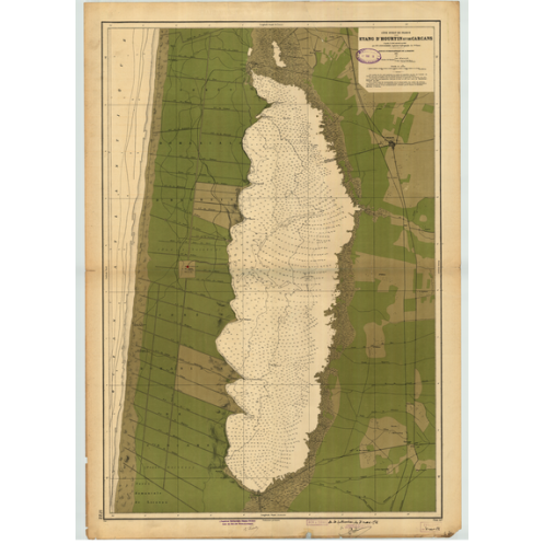Reproduction carte marine ancienne - 5722 - HOURTIN (Etang), CARCANS (Etang) - FRANCE (Côte Ouest) - ATLANTIQUE - (1931 - ?) Reproduction carte marine ancienne - 5722 - HOURTIN (Etang), CARCANS (Etang) - FRANCE (Côte Ouest) - ATLANTIQUE - (1931 - ?)
