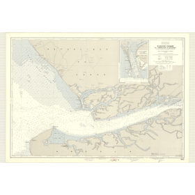 Reproduction carte marine ancienne - 6453 - CONGO (Cours), CONGO (Embouchure), QUISSANGA (île) - CONGO, ANGOLA - ATLANTIQUE, AFR