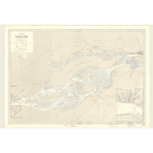 Reproduction carte marine ancienne - 6454 - CONGO (Cours), QUISSANGA (île), BOMA (Port) - CONGO, ANGOLA - ATLANTIQUE, AFRIQUE (C Reproduction carte marine ancienne - 6454 - CONGO (Cours), QUISSANGA (île), BOMA (Port) - CONGO, ANGOLA - ATLANTIQUE, AFRIQUE (C
