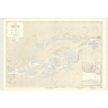 Reproduction carte marine ancienne - 6454 - CONGO (Cours), QUISSANGA (île), BOMA (Port) - CONGO, ANGOLA - ATLANTIQUE, AFRIQUE (C