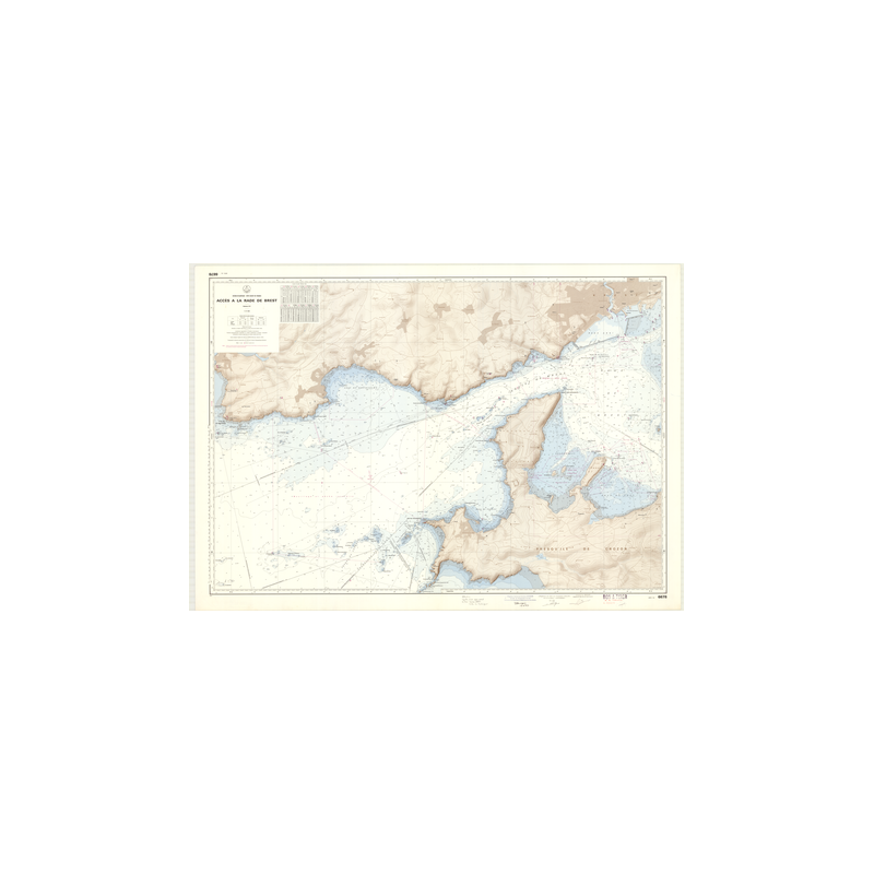 Reproduction carte marine ancienne - 6678 - BREST (Abords) - FRANCE (Côte Ouest) - ATLANTIQUE - (1977 - ?)