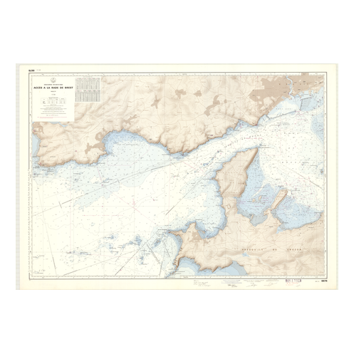 Reproduction carte marine ancienne - 6678 - BREST (Abords) - FRANCE (Côte Ouest) - ATLANTIQUE - (1977 - ?) Reproduction carte marine ancienne - 6678 - BREST (Abords) - FRANCE (Côte Ouest) - ATLANTIQUE - (1977 - ?)