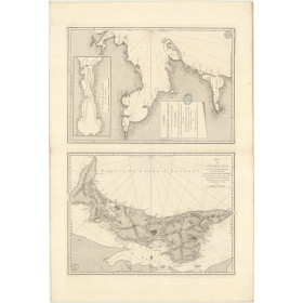 Reproduction carte marine ancienne - 329_1A - SAINT-LAURENT (Golfe), SAINT-JEAN (île), PRINCE EDOUARD (île) - ATLANTIQUE - (1778