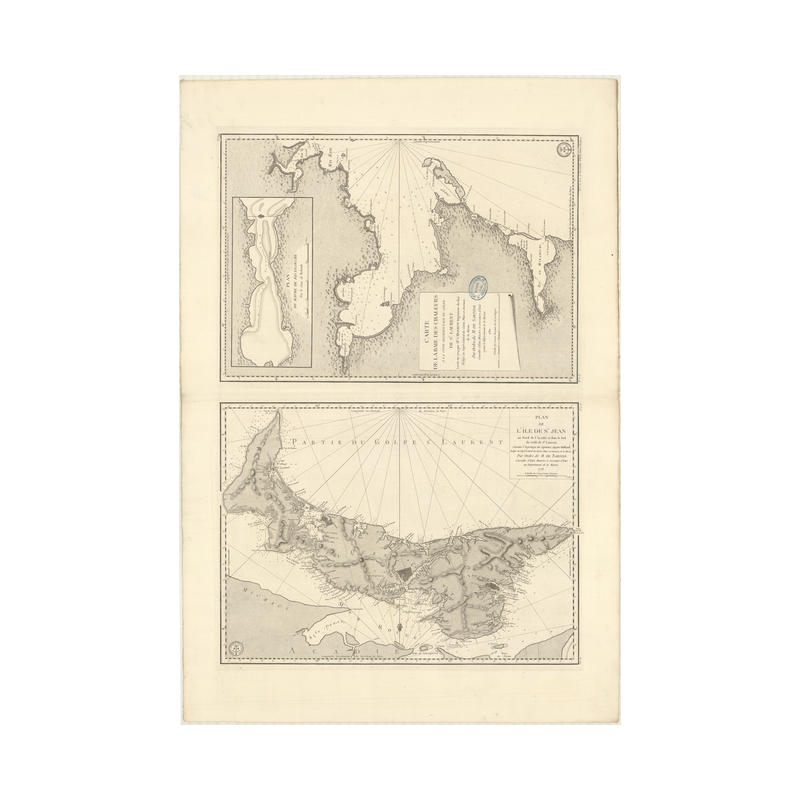 Carte marine ancienne - 329_1A - SAINT-LAURENT (Golfe), SAINT-JEAN (île), PRINCE EDOUARD (île) - ATLANTIQUE - (1778 - ?)
