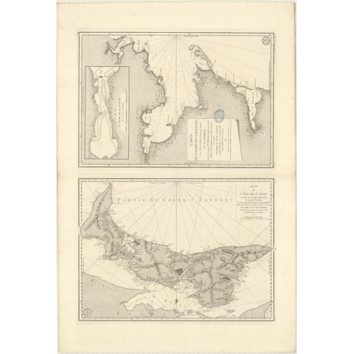 Reproduction carte marine ancienne - 329_1A - SAINT-LAURENT (Golfe), SAINT-JEAN (île), PRINCE EDOUARD (île) - ATLANTIQUE - (1778 Reproduction carte marine ancienne - 329_1A - SAINT-LAURENT (Golfe), SAINT-JEAN (île), PRINCE EDOUARD (île) - ATLANTIQUE - (1778