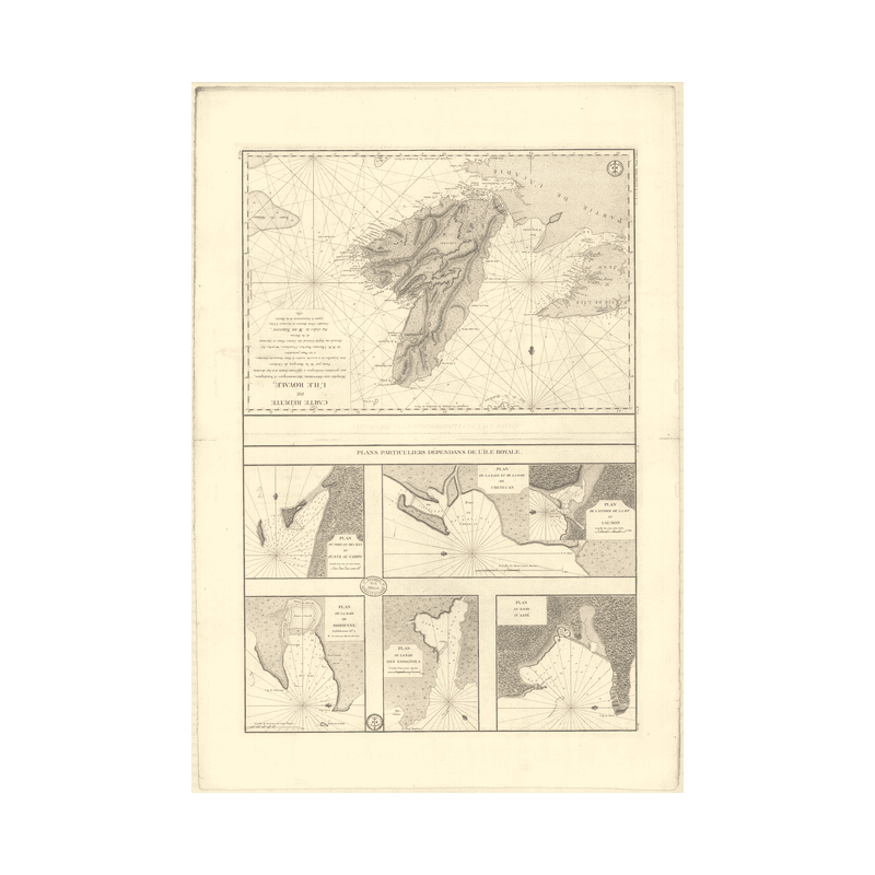 Reproduction carte marine ancienne - 330_1B - SAINT-LAURENT (Golfe), Royale (île), CAP BRETON (île) - ATLANTIQUE - (1780 - ?)
