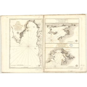 Reproduction carte marine ancienne - 331_1A - SAINT-LAURENT (Golfe), CAP BRETON (île - Côte Est), GABARUS (Baie) - ATLANTIQUE -